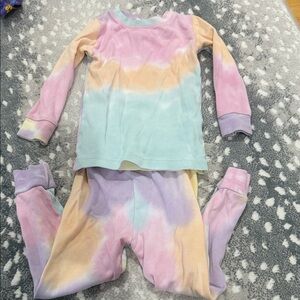Baby Noomie tie dye Pastel Tie-Dye Kids Pajamas